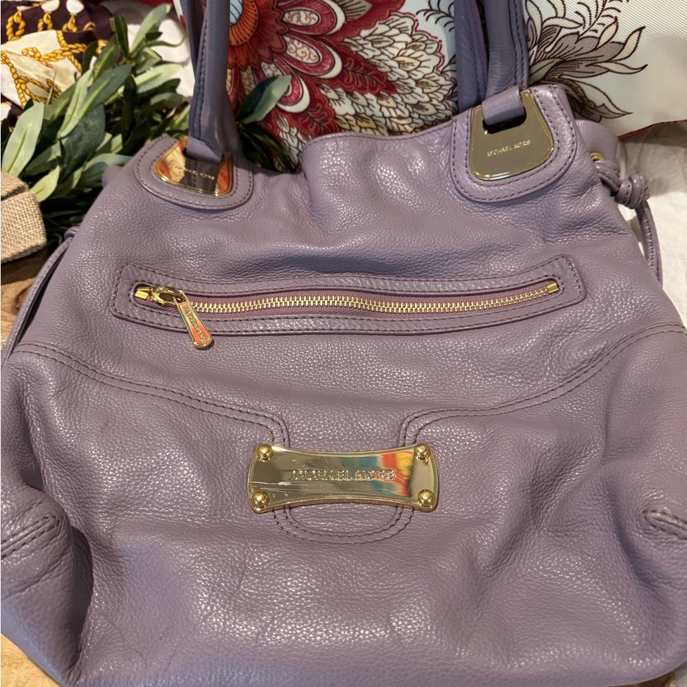 Michael Kors Purple Leather Women's Bag